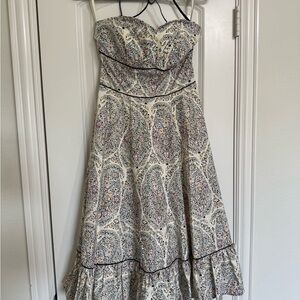 Floral Strapless Dress